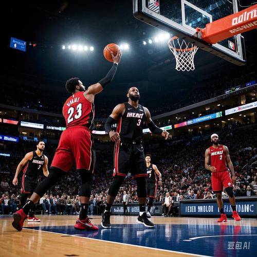 西亚卡姆爆冷击败热火，比分优势明显引爆全场！(热火爆冷翻掘金)